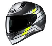 HJC Casco integral C10 Hiper MC3HSF – Negro‑Gris‑Amarillo – Talla XL