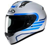 Casco Integral HJC C10 Litu MC2SF Blanco/Azul TAMAÑO S