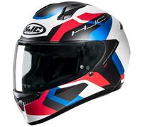 Casco Integral HJC C10 Tins Blanco Azul Rojo Mate Talla L