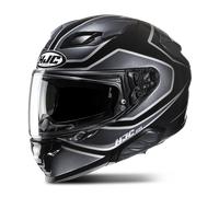 HJC F71 Idle Casco, negro-gris-plata, tamaño S