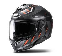 Casco Integral HJC i71 Simo Negro/Gris/Naranja FlúorS Negro,Gris,Naranja Flúor