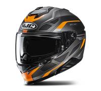 HJC i71 Zest Casco, gris-naranja, tamaño M para Hombres