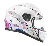 Casco Integral Infantil CGM Music Blanco Rosa Talla YL Infantil