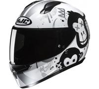 Casco integral infantil HJC C10 Geti MC10 gris y blanco S