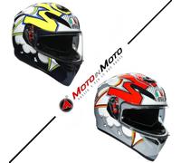 Casco Integral AGV K3 K-3 Sv Múltiples Mplk Burbuja Grey Gris Rojo Tamaño ML