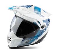 Klim Krios Pro Spectrum Carbon ECE/DOT Casco de Enduro, blanco-azul, tamaño 2XL para Hombres