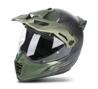 Klim Krios Pro Echo Carbon ECE/DOT Casco de Enduro, negro-verde, tamaño 2XL para Hombres