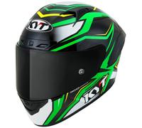 Casco Integral KYT NZ RACE Carbon Stride Green Fluo/White