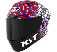 KYT NZ-Race Savadori Replica, casco integral XXL male Negro/Blanco/Rojo/Lila