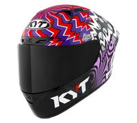 KYT NZ-Race Savadori Replica, casco integral M male Negro/Blanco/Rojo/Lila
