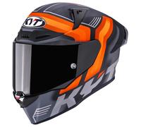 Casco Integral KYT R1R Carbon Accelerator Matt Orange
