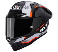Casco Integral KYT R1R Carbon Zone Orange
