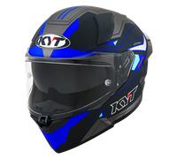 Casco Integral KYT R2R Led Mate Negro/AzulM Mate Negro,Azul