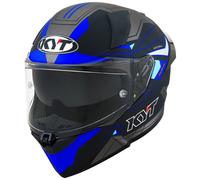 Casco Integral KYT R2R Led Matt Black/Blue