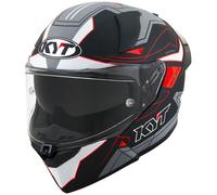 KYT R2R Led Casco, negro-gris, tamaño M para Hombres