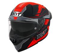 Casco Integral KYT R2R Led Negro Mate/RojoXL Negro Mate,Rojo