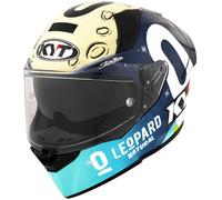KYT R2R MAX Foggia Mugello 2022 Replica, casco integral S male Negro/Blanco/Azul Claro/Beige