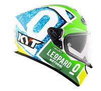 KYT R2R MAX Foggia Misano 2021 Replica, casco integral XXL male Blanco/Rojo/Verde/Azul Claro