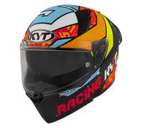 KYT R2R MAX Masia 2022 Replica, casco integral XXL male Mate Negro/Amarillo/Naranja/Azul Claro/Rojo
