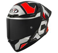 KYT TT-Revo Electron, casco integral XXL male Mate Negro/Gris/Rojo