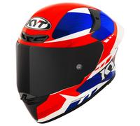 KYT TT-Revo Gear Casco, rojo-azul, tamaño L