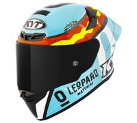 KYT TT-Revo Leopard Replica Casco, rojo-amarillo, tamaño XL para Hombres