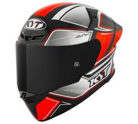 KYT TT-Revo Tourist, casco integral L male Negro/Blanco/Rojo Neón