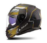 LS2, Casco Moto Integral STORM II TRACKER Black Gold, L