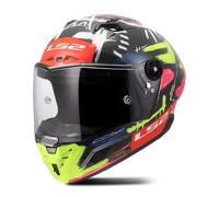 LS2 FF805 Thunder GP Aero Replica Aldeguer 25 Casco, negro-rojo-amarillo, tamaño S para Hombres