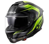 LS2, Casco Moto Integral STREAM II FURY Gloss Black H-V Yellow, S