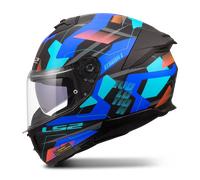 Casco Integral LS2 FF808 Stream II Mika Negro/AzulXXL Negro,Azul