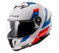 LS2 FF808 Stream II Vintage, casco integral 3XL male Blanco/Azul/Rojo