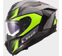 LS2 FF817 Challenger II Viper Casco, gris/amarillo, Talla XL (61/62)
