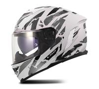 LS2 FF818 Storm III Kaos Casco, gris-blanco, tamaño XL para Hombres