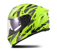 LS2 FF818 Storm III Kaos Casco, negro-amarillo, tamaño 3XL para Hombres