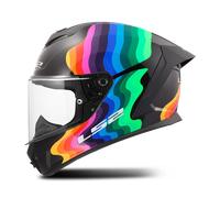 Casco Integral LS2 FF820 Rapid III Flow Negro/MultiXS Negro,Multi