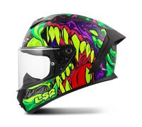 LS2 FF820 Rapid III Lycant, casco integral L female Negro/Lila/Verde/Rojo