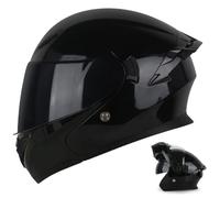 Casco integral modular abatible para motocicleta con doble visera. Cascos para adultos (hombres y mujeres) aptos para todas las estaciones. Homologado por la ECE. 5,M=55-56CM
