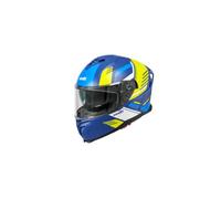 Casco Integral Moto con Visor Solar Integrado - Pantalla Antivaho - Interior Lavable - Ventilación Avanzada - Policarbonato - Homologación ECE 22.06 - para Hombre y Mujer - Azul, M