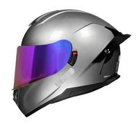 Casco Integral Motocicleta con Doble Visera Cascos Integrales De Moto Homologado ECEDOT Cascos De Motocross Protección Multicapa Múltiples Orificios De Ventilación Unisexo L,L:59-60CM