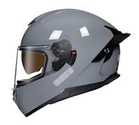 Casco Integral Motocicleta con Doble Visera Cascos Integrales De Moto Homologado ECEDOT Cascos De Motocross Protección Multicapa Múltiples Orificios De Ventilación Unisexo R,XL:61-62CM
