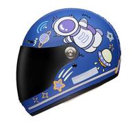 Casco Integral Motocicleta para Niños, Homologado ECE con Visor Solar, Transpirable Cómoda, Cascos para Motocicletas Dcuatro Ruedas, Karts Calle, Scooters, Cruceros Ciclomotores G,Medium