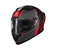 MT Helmets Braker SV, Casco Moto Integral Deportivo, Visor Solar Retráctil, Pantalla de Extracción Rápida Patentada, Spoiler Aerodinámico y Preparado Intercomunicador UCS, Homologado ECE 22.06 & DOT