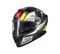 MT Helmets Braker SV, Casco Moto Integral Deportivo, Visor Solar Retráctil, Pantalla de Extracción Rápida Patentada, Spoiler Aerodinámico y Preparado Intercomunicador UCS, Homologado ECE 22.06 & DOT