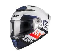 Casco Thunder 4 SV Waves A17 Blanco/ Rojo/ Azul Brillo MT Helmets