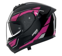 Nolan Casco integral N60-6 Sincrono 354 Mujer Talla M Negro/Fucsia/Gris