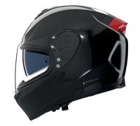 Nolan N80-8 Classico Nobile Casco, negro-rojo, tamaño 2XS para Hombres