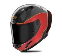 Nolan Casco integral X-804 RS Ultra Carbon Asso Di Picc 356 Talla S mujer Carbono/Negro/Rojo/Oro