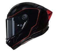 NOLAN Casco X-804 RS ASSO DI PICCHE 342 S, Carbono/Negro/Rojo, Carbono/Negro/Rojo
