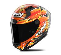 Nolan X-804 RS Ultra Carbon Replica Iannone 368, casco integral 3XL female Negro/Rojo/Naranja/Amarillo